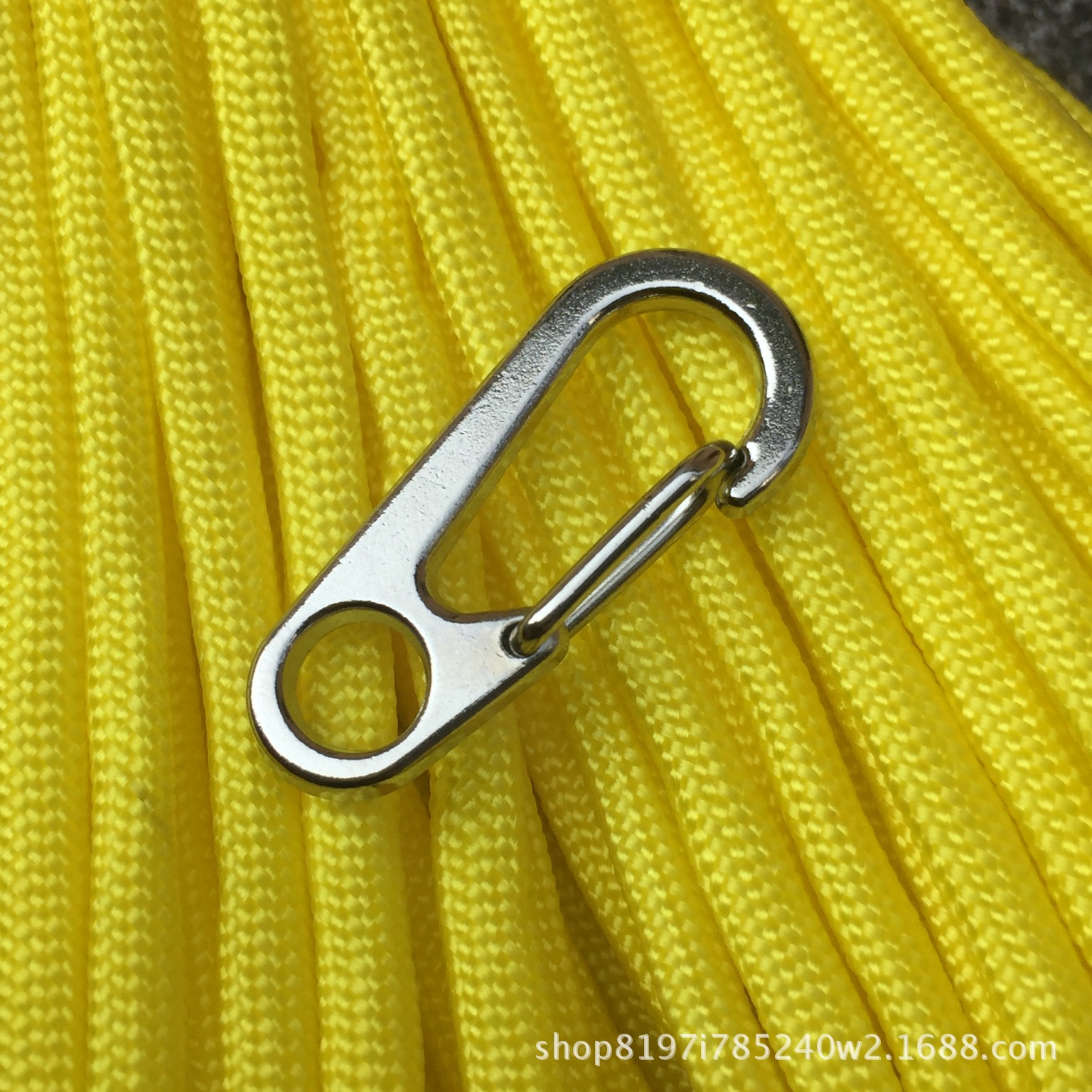 Simple mini tipo D colgante hebilla llavero gancho rápido mosquetón EDC herramienta portátil cuerda hebilla de tienda