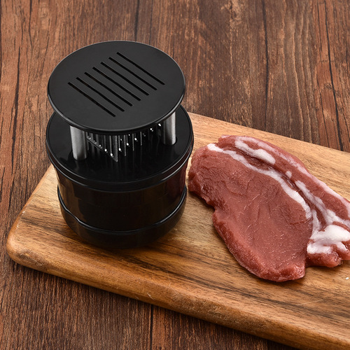 Manufacturer Direct Supply Stainless Steel Steak Tenderizer Household Tenderizer Bone Breaker Meat Tenderizer Set in Color Box