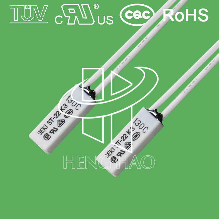 供应韩国进口ST-22温度开关SEKI热保护器电池组温度保护器