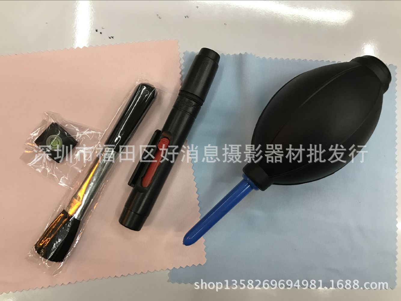 气吹+镜头笔+毛刷+热靴水平仪+粉色擦镜布+蓝色擦镜布|ms