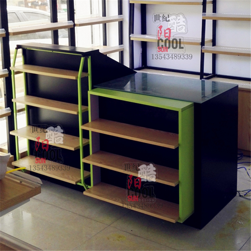 化妝品收銀台吧台 美容日化母嬰護膚品美妝店促銷收銀台收款前台