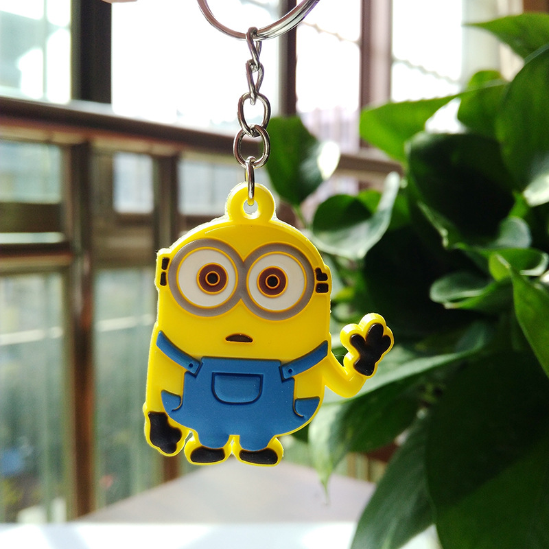 4 Styles Mental Keychains Cartoon Key Chain 3D Silicon Key Chain Eye