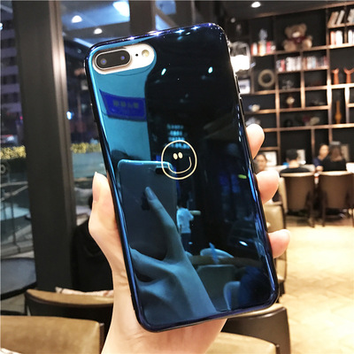 Iphonex vỏ điện thoại di động sáng tạo mới 7 cộng với thủy triều thương hiệu blu-ray TPU táo 8 điện thoại bảo vệ tay áo phụ kiện tùy chỉnh