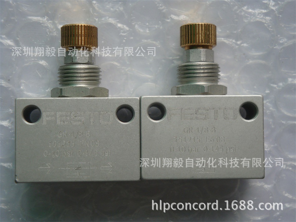 供应全新无包装 FEST0 费斯托 GR-1/8-B 单向节流阀 151215