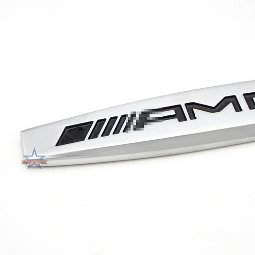 AMG fender logo, fender metal car sticker, personalized modified decorative car logo