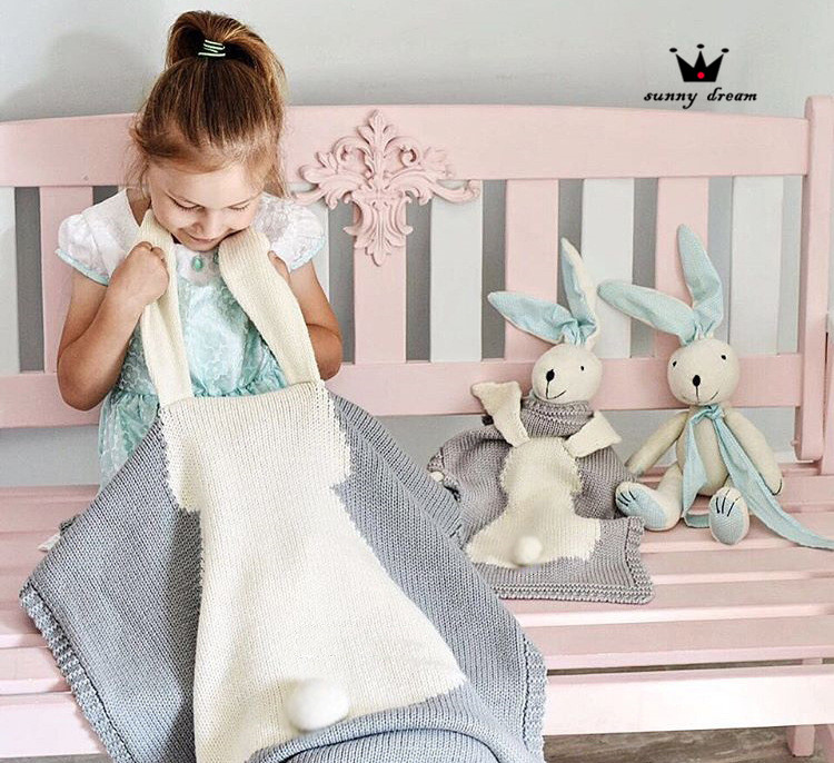 兔子毛线空调毯 (21)