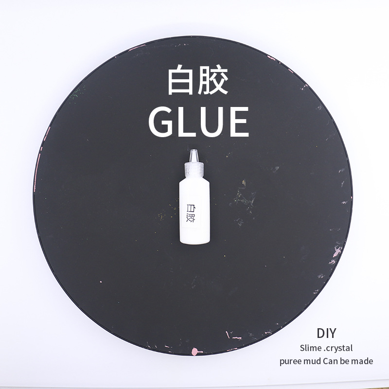 超轻粘土批发橡皮泥 彩泥专用史莱姆原料白乳胶 粘合剂 白胶25ML