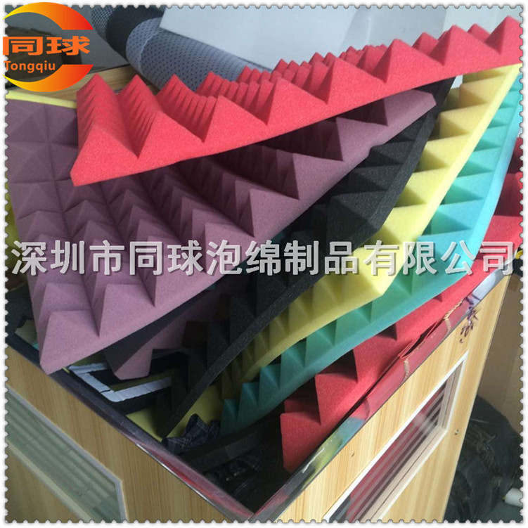 专业生产 黑色550金字塔吸音棉 金字塔吸音海绵 吸音棉 吸音海绵