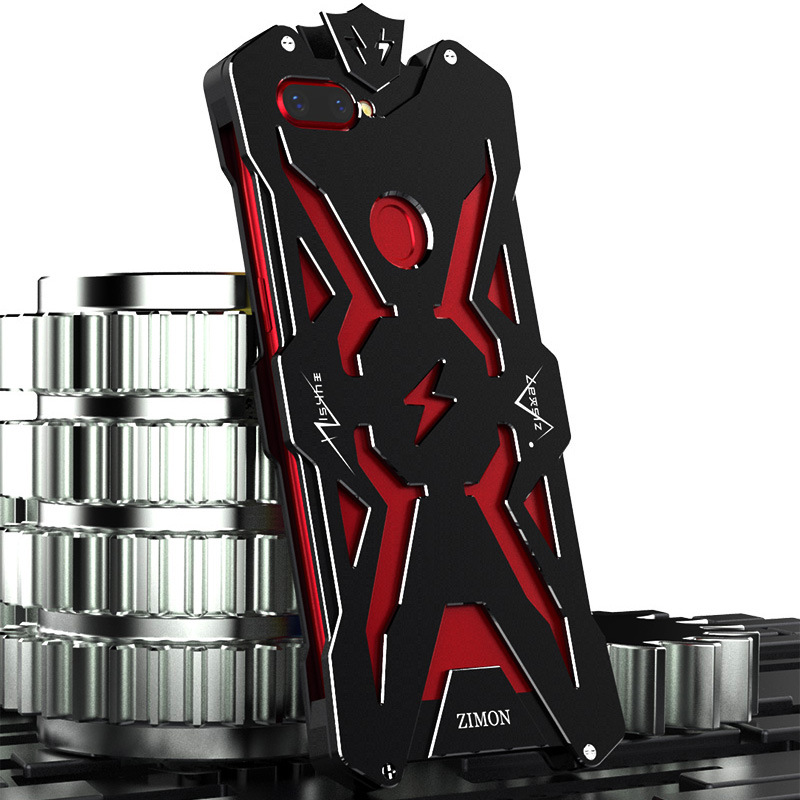 SIMON THOR Aviation Aluminum Alloy Shockproof Armor Metal Case Cover for OPPO R11s