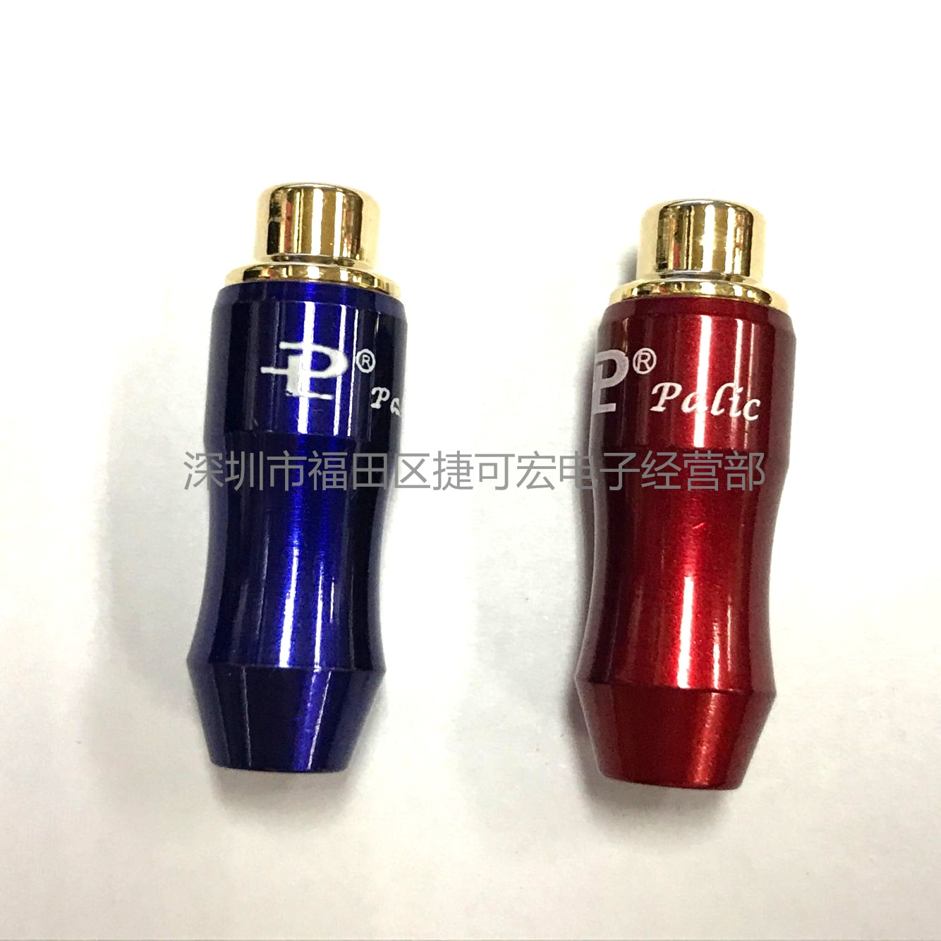 红蓝RCA视频母座/Palic莲花母焊线式/RCA母延长视频插座