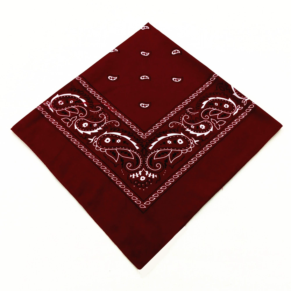 Headscarf, polyester 55 cm, paisley vortex print, one size (multi-color)