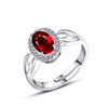 One size organic ring, accessory pomegranate, silver 925 sample, wholesale, European style, Birthday gift