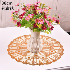 38CM Round Luxury Flower Vase Stand, Circular Tea Cup Mat, Dining Table Mat, Trivet, Heat Insulating Pad
