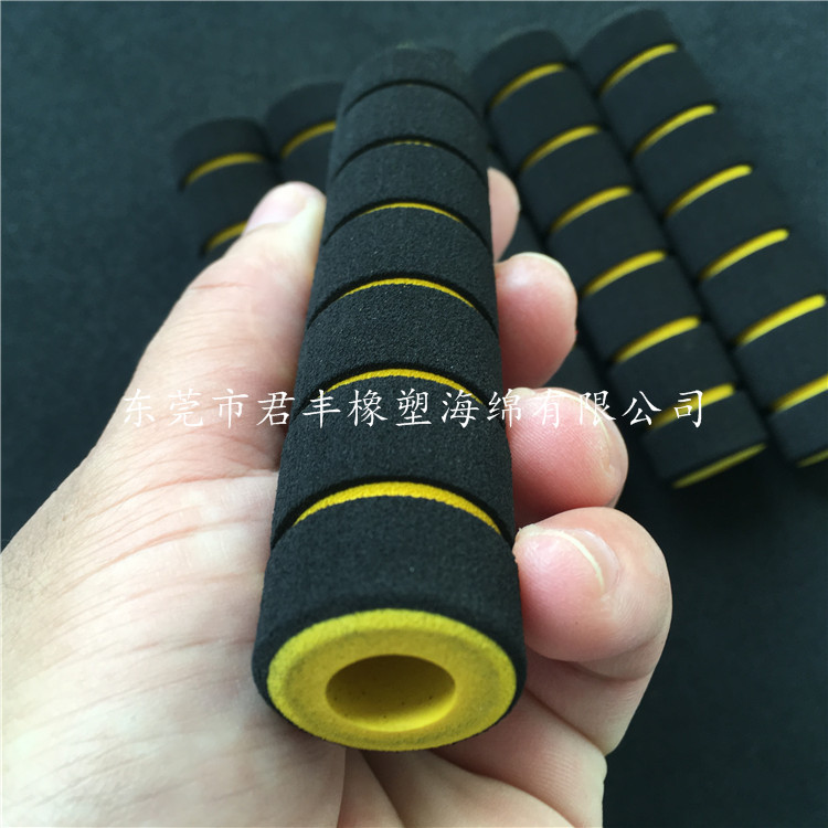 供应 儿童推车扶手竹节把套 双截棍橡塑海绵护套 NBR健腹轮套管