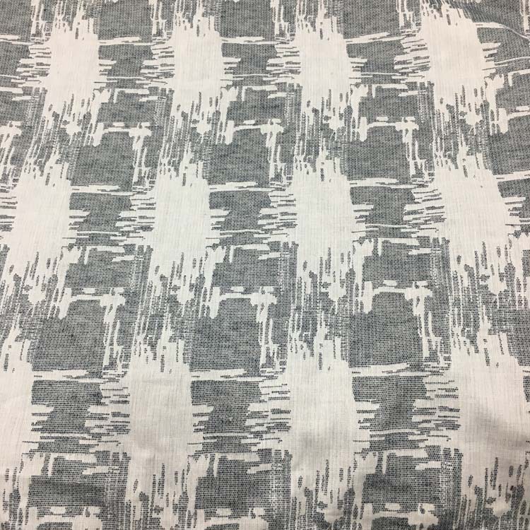 女装面料2018春夏款布双层色织提花布亚麻棉布格子面料布现货供应