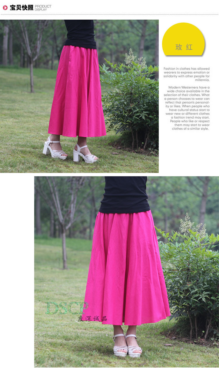 Jupe en Coton et lin - Ref 3441513 Image 38