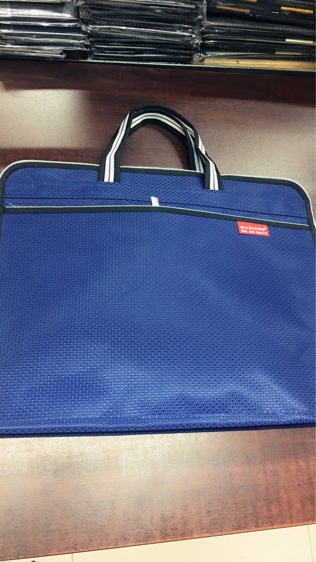 帆布文件袋_手提加厚资料袋 拉链帆布文件袋