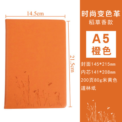 A5 밀짚 패턴 오렌지