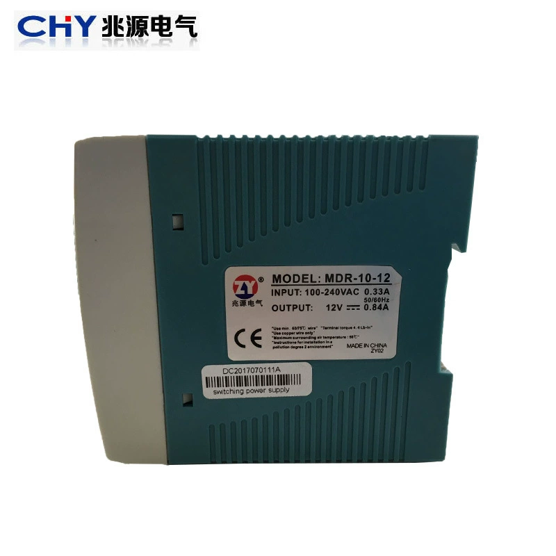 Ultra-thin guide rail switch power model MDR-10-12 card rail installation switch power supply