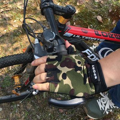 运动手套男 健身手套半指薄夏季户外登山骑行器械垂钓攀岩手套|ms