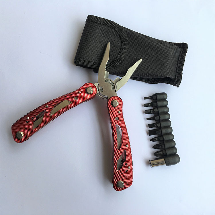 镂空刮花不锈钢工具钳 户外野营多功能折叠工具钳子 家用多用途钳