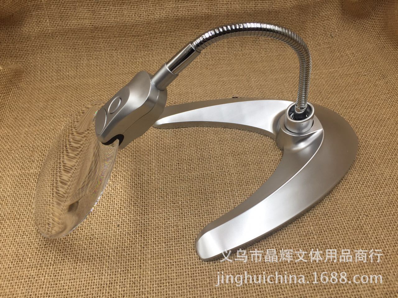 晶輝亞克力字母鏡片90/107/130mm台式LED燈軟管閱讀放大鏡5B-2