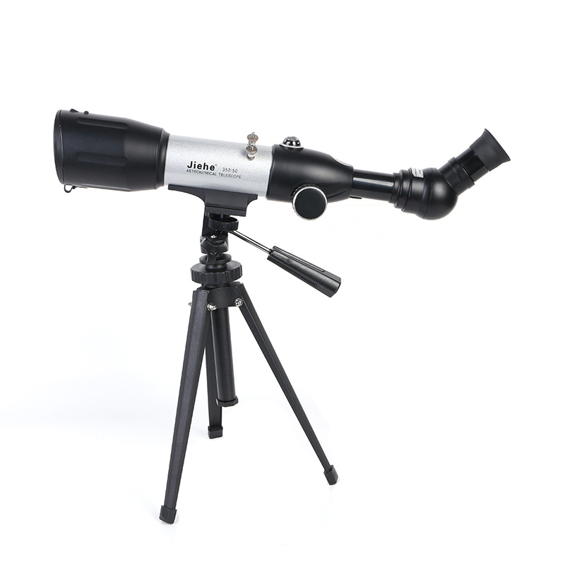 高倍高清CF35050天文单筒望远镜户外山地野营观靶镜三角支架目镜