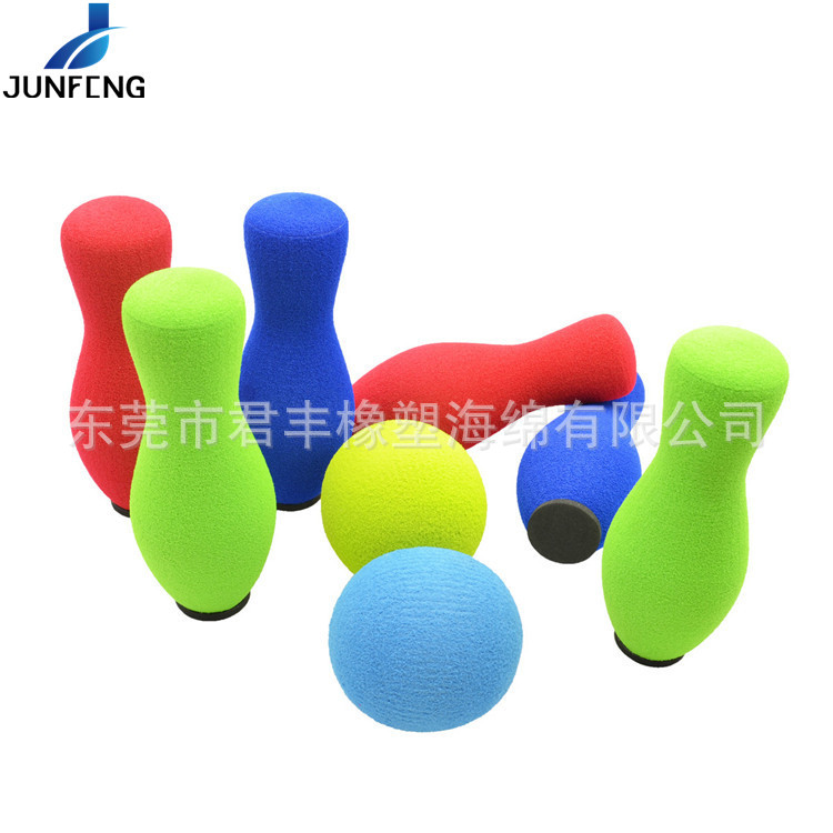 定制各种造型EVA研磨保龄球 彩色环保异形EVA圆球打磨加工