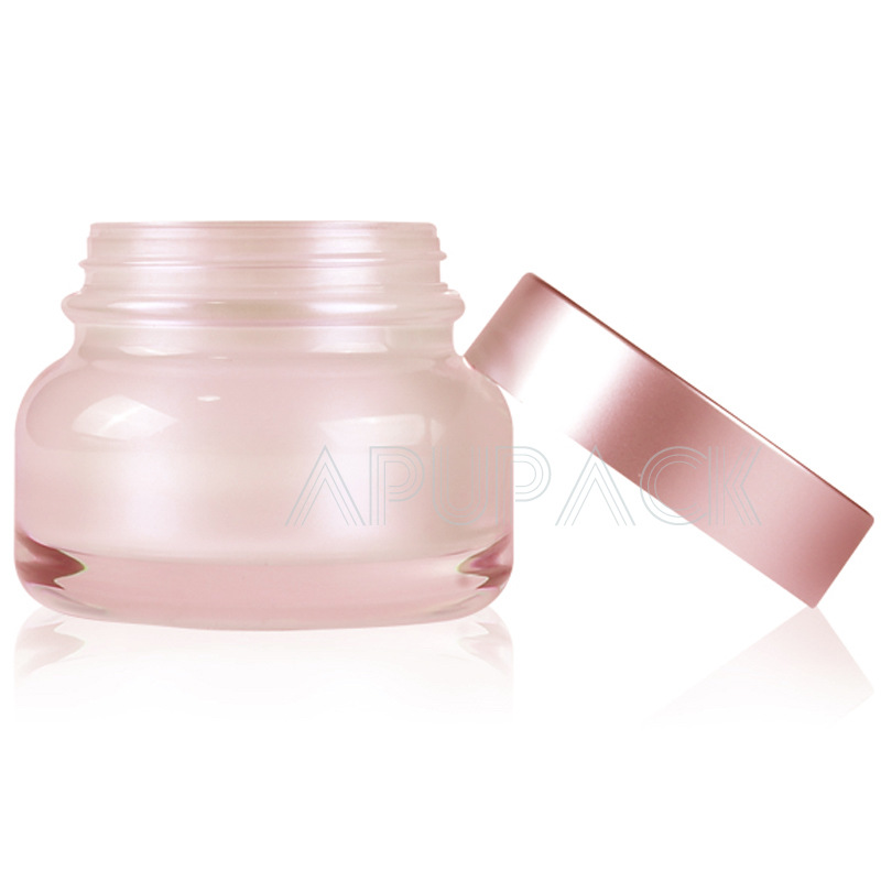 厂家直销高透明压克力素颜霜瓶子包材 30ml/50ml眼霜面霜瓶粉色