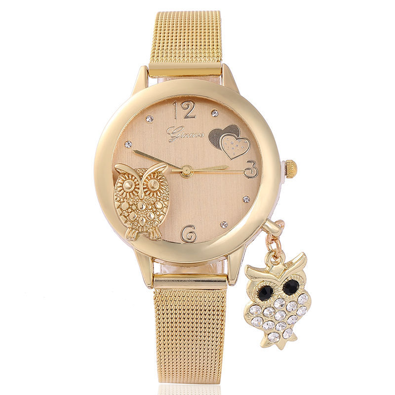 Casual Cute Owl Buckle Quartz Women's Watches display picture 1