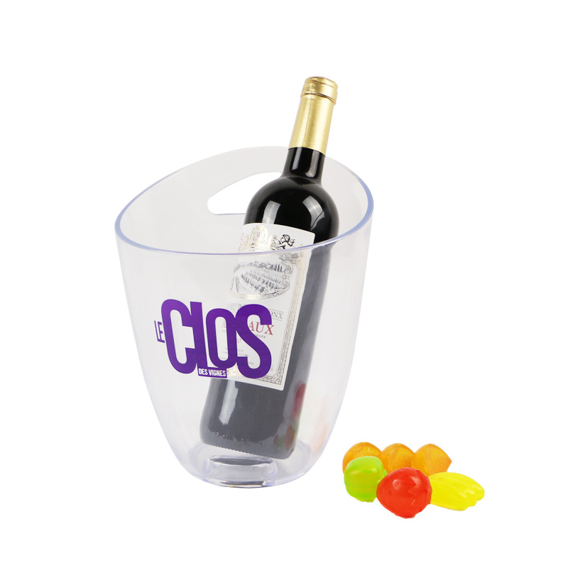 factory sale customized transparent party portable bar Icewine is 3.3L capacity Plastic Ice Bucket