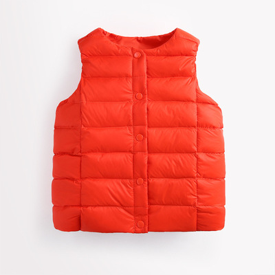 2017儿童棉马甲中小童轻薄款背心婴儿宝宝内胆男女童保暖马夹|ru