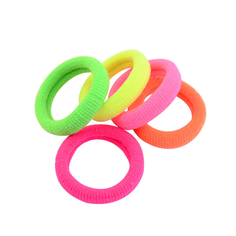 Fashion Seamless Fluorescent Color Rubber Band Korean High Elasticity Hair Rope display picture 4