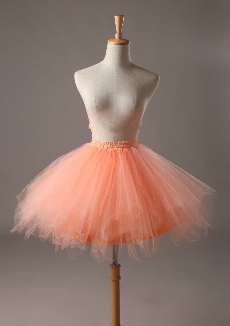 Candy color multi-color de media longitud pettiskirt estudio fotografía de la boda media-longitud pequeña falda de color de la falda de apoyo
