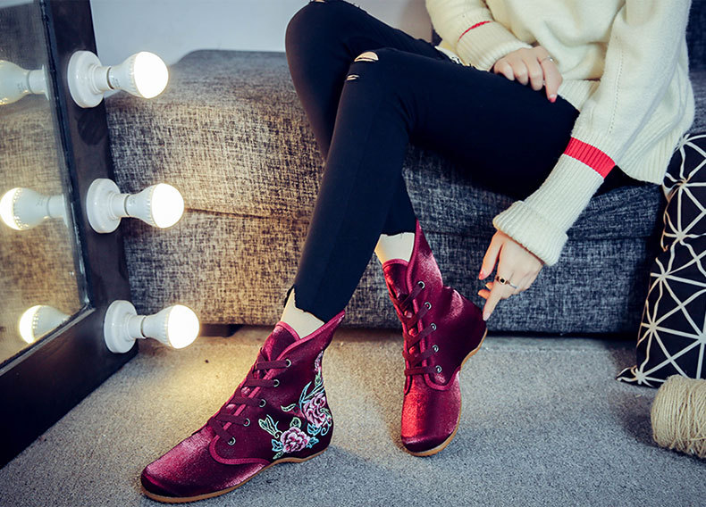 Bottes femme en Satin de soie - Ref 3355124 Image 16