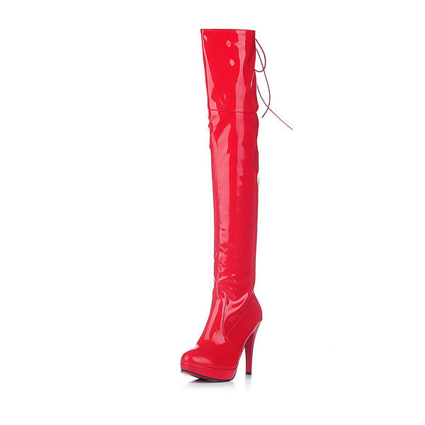 Sexy over knee long tube women’s boot side zipper sexy super high heel thin heel