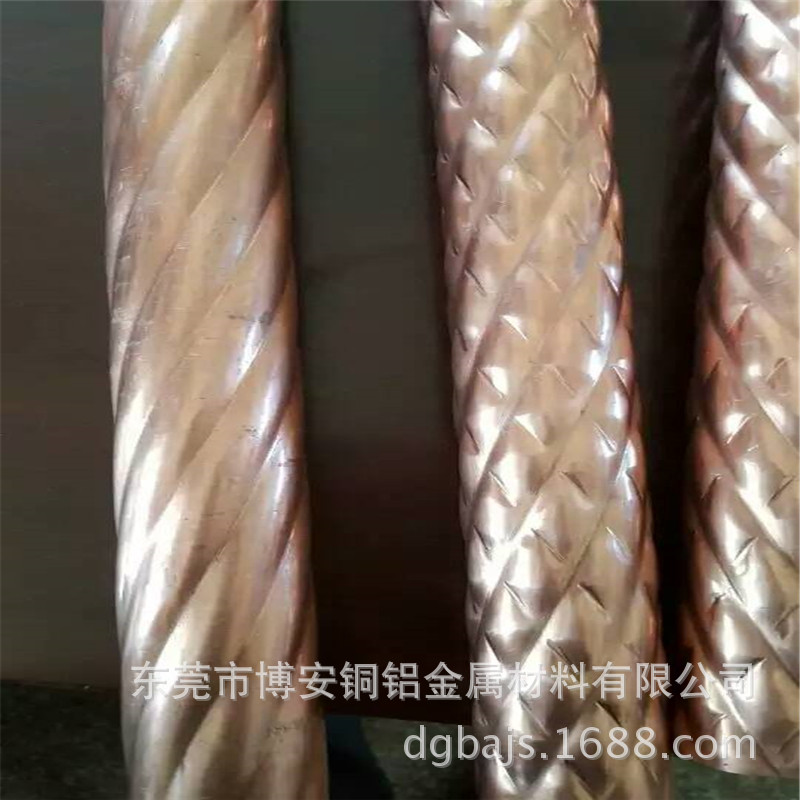 广东厂家开发销售T2紫铜管 装饰用扭纹铜管各种规格加工含税包邮