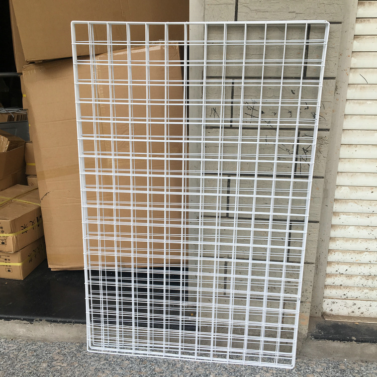 2017新款白色金屬浸塑店面裝飾細鐵絲貨架網片網格 廠家批發
