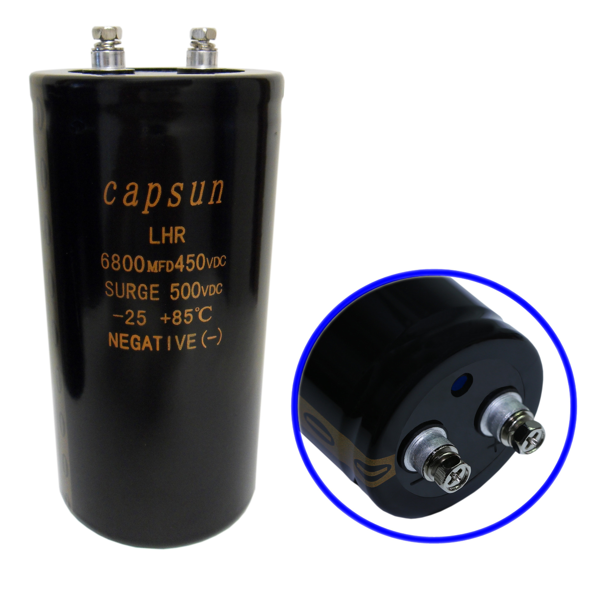 原厂焊机电容LHR系列 逆变器用电容器450v6800uf CAPSUN品质保证