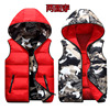Cross border 2020 Autumn and winter children Wear both sides Hooded Vest camouflage CUHK waistcoat Park service Class clothes customized
