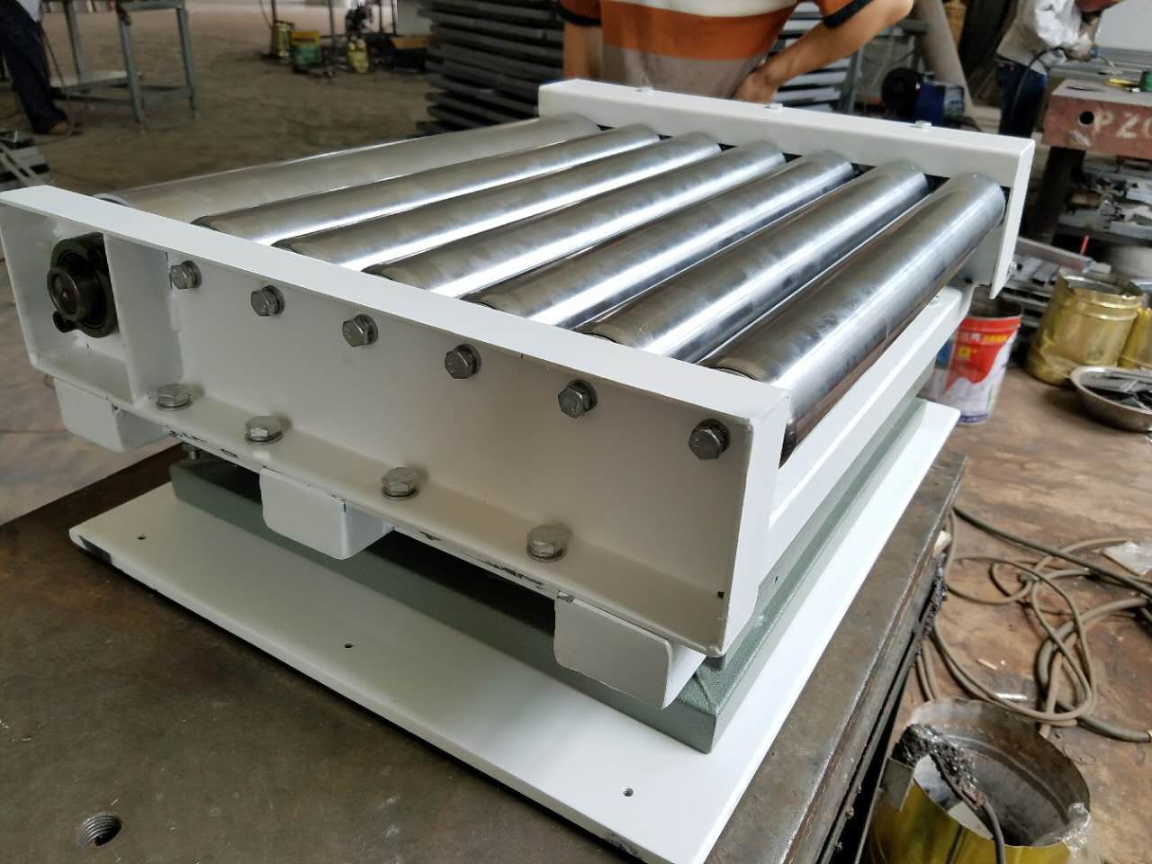 电动滚筒式流水线电子秤可接PLC控制232/485通讯