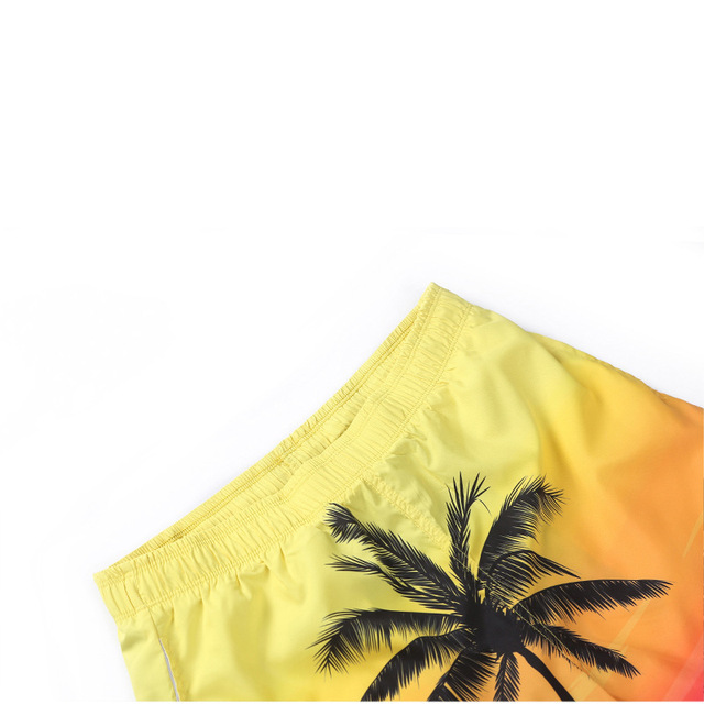 new fashion swimsuit pants coconut tree 3D printed beach trousers 