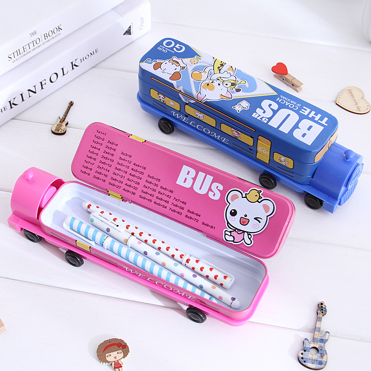 Wholesale Locomotive Three-layer Stationery  Creative Multifunctional New Cartoon Pencil Box display picture 2