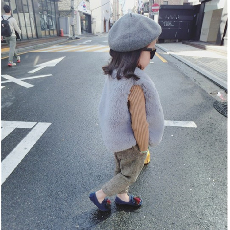 children Fur vest men and women New winter With children baby Maomao vest CUHK keep warm waistcoat