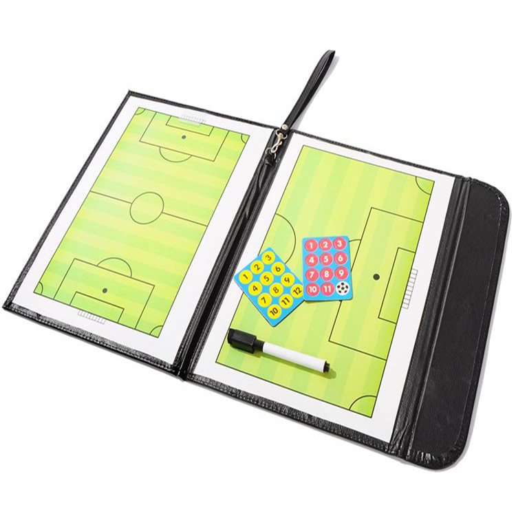 Yuke fútbol entrenador de baloncesto mesa de arena magnética simulación táctica demostración diagrama tablero con pluma doble medio tablero táctico