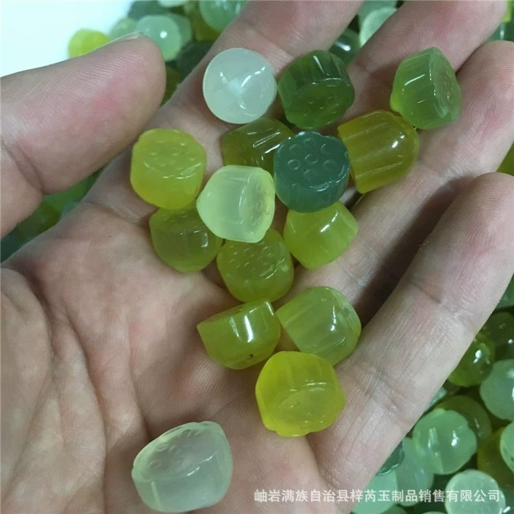 Прозрачный ледяной кулон из натурального нефрита, корень лотоса, товары Xiuyu, подвеска в виде лотоса Xiuyan, нефритовое семя лотоса, подвеска в форме лотоса, подвеска «сделай сам», бутик