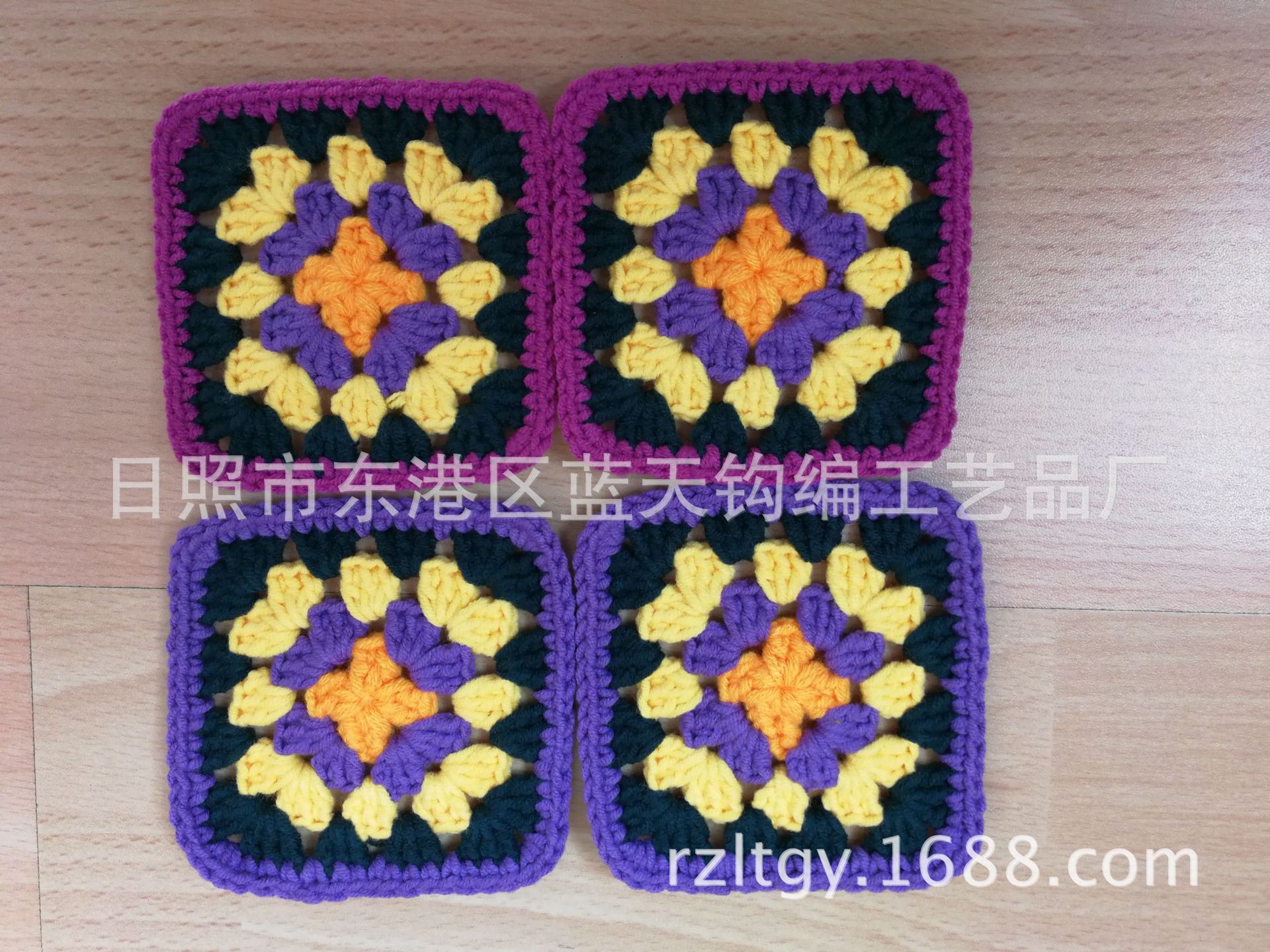 供应手钩棉线花、手钩花、手钩手钩花、钩针毛线花编织花