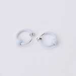 男女通用款无耳洞耳夹 弹杆夹式假耳环 弹簧耳圈珠 带球 彩色鼻环