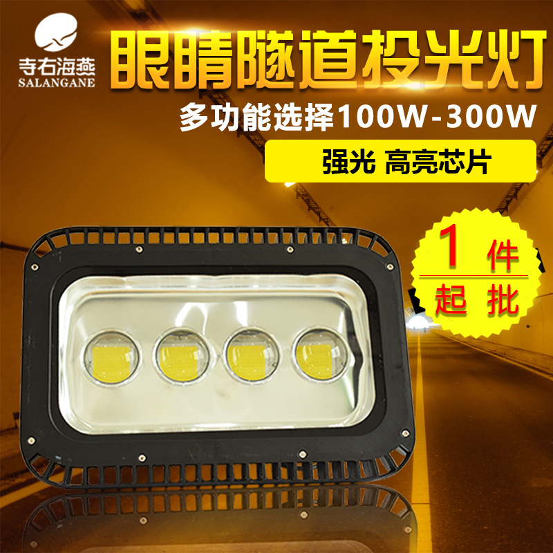 足瓦 LED户外投光灯大功率150w200w 隧道灯暖色球场集成防水 超亮