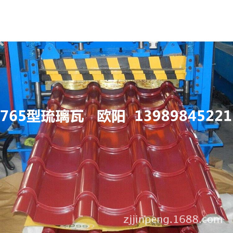 新农村改建用彩钢瓦 别墅彩钢瓦 农家乐金属仿古瓦 仿琉璃瓦